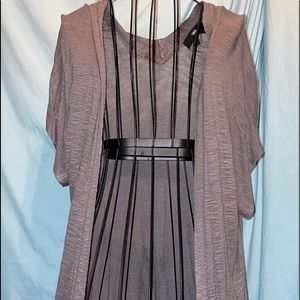 Mossimo Grey short sleeve cardigan/duster XXL